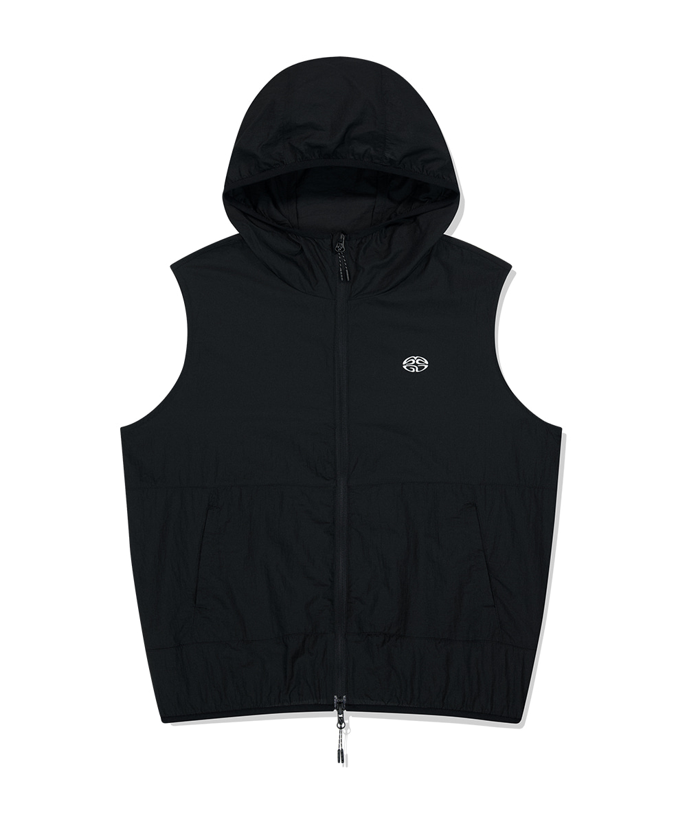 【mahagrid】25SS★ ECLIPSE NYLON HOOD VEST ECLIPSE NYLON HOOD VEST[BLACK] - MAHAGRID