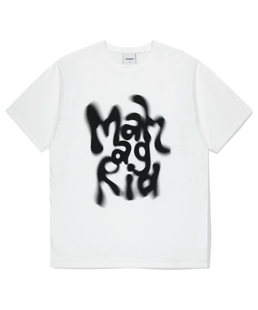 【mahagrid】25SS★ GRAFFITI BLUR TEE GRAFFITI BLUR TEE[WHITE] - MAHAGRID