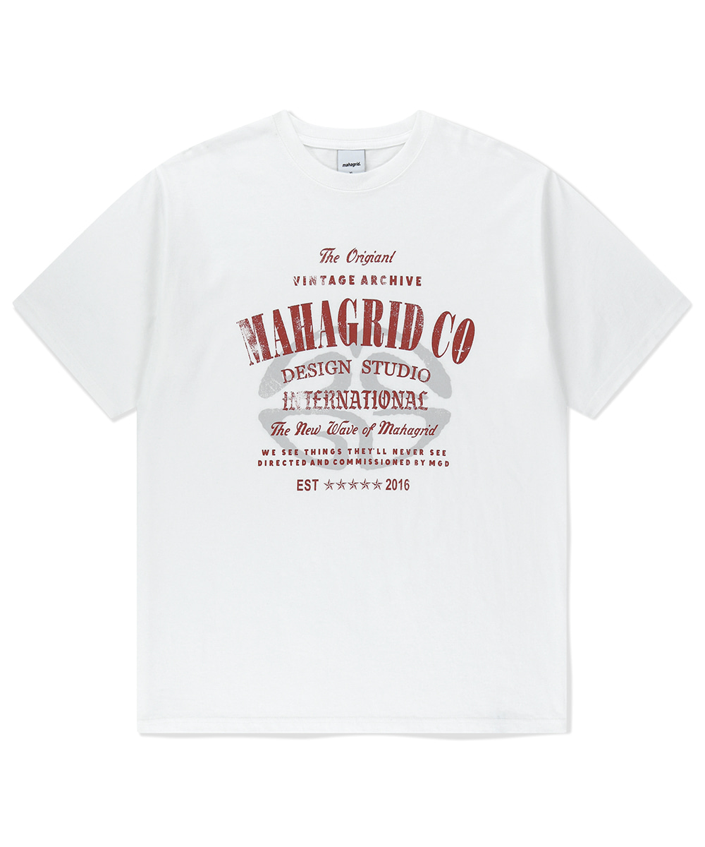【mahagrid】25SS★ ARCHIVE LOGO TEE ARCHIVE LOGO TEE[BLACK] - MAHAGRID