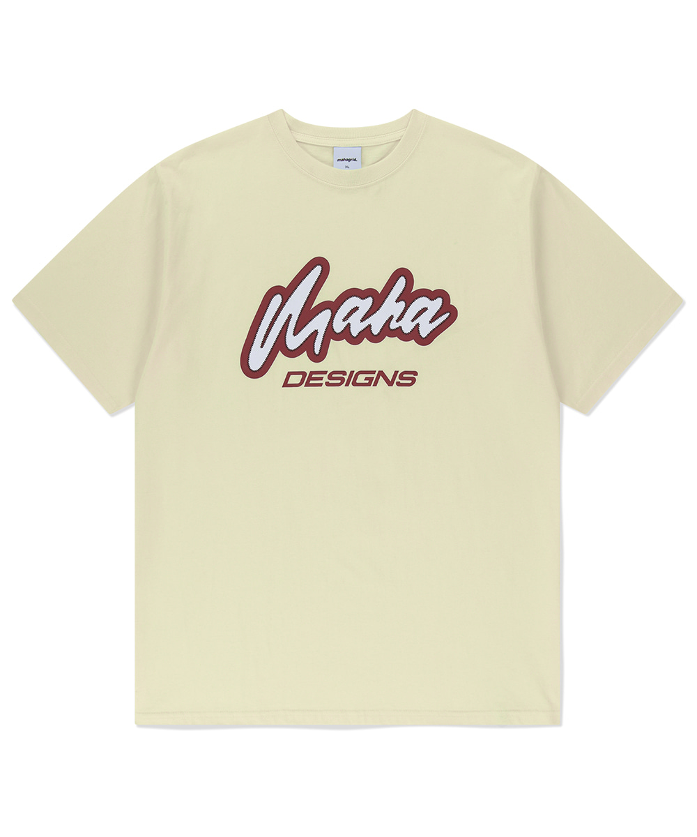 【mahagrid】25SS★ MAHA SPELLOUT TEE MAHA SPELLOUT TEE[GREY] - MAHAGRID