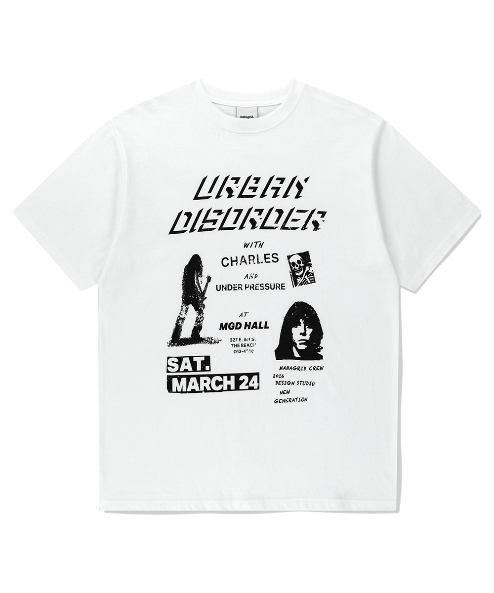 【mahagrid】25SS★ URBAN DISORDER TEE URBAN DISORDER TEE[WHITE] - MAHAGRID