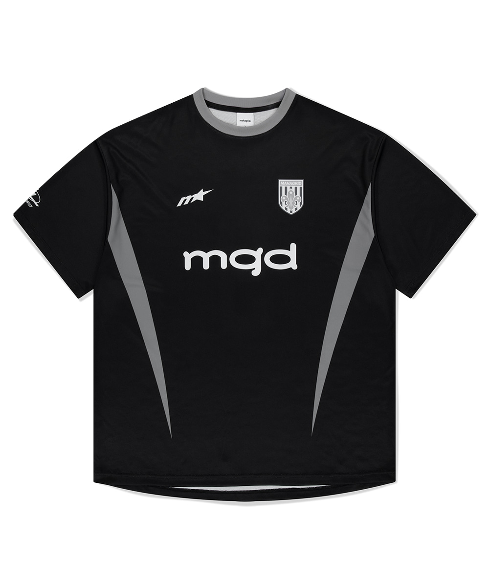 [ MAHAGRID]★25SS★韓国人気★SOCCER TEAM JERSEY SOCCER TEAM JERSEY[BLACK] - MAHAGRID