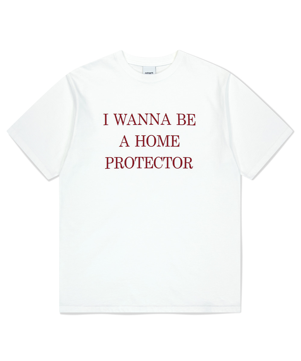 【mahagrid】25SS★ HOME PROTECTOR TEE HOME PROTECTOR TEE[WHITE] - MAHAGRID