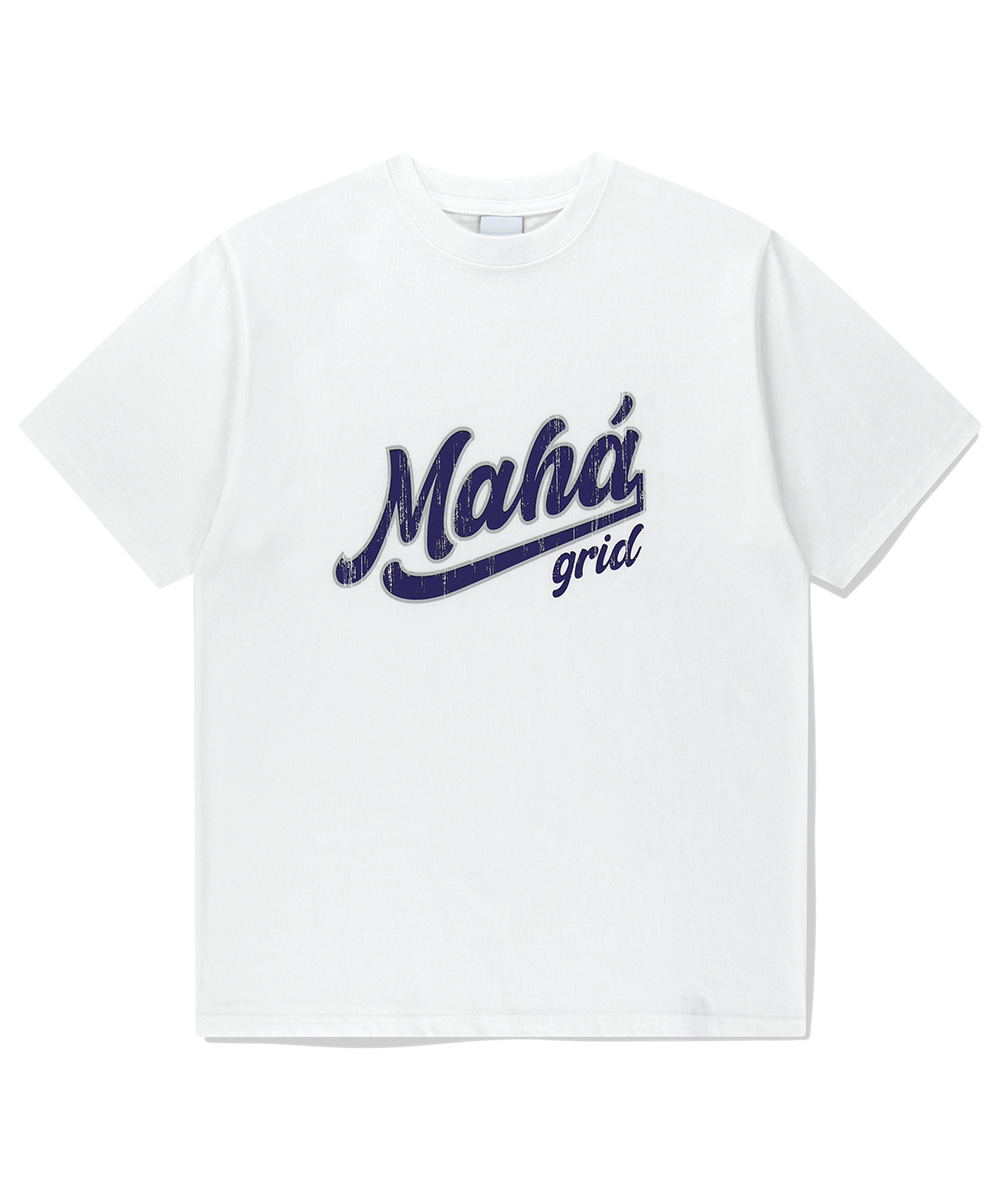 【mahagrid】25SS★ VTG SCRIPT TEE VTG SCRIPT TEE[WHITE] - MAHAGRID