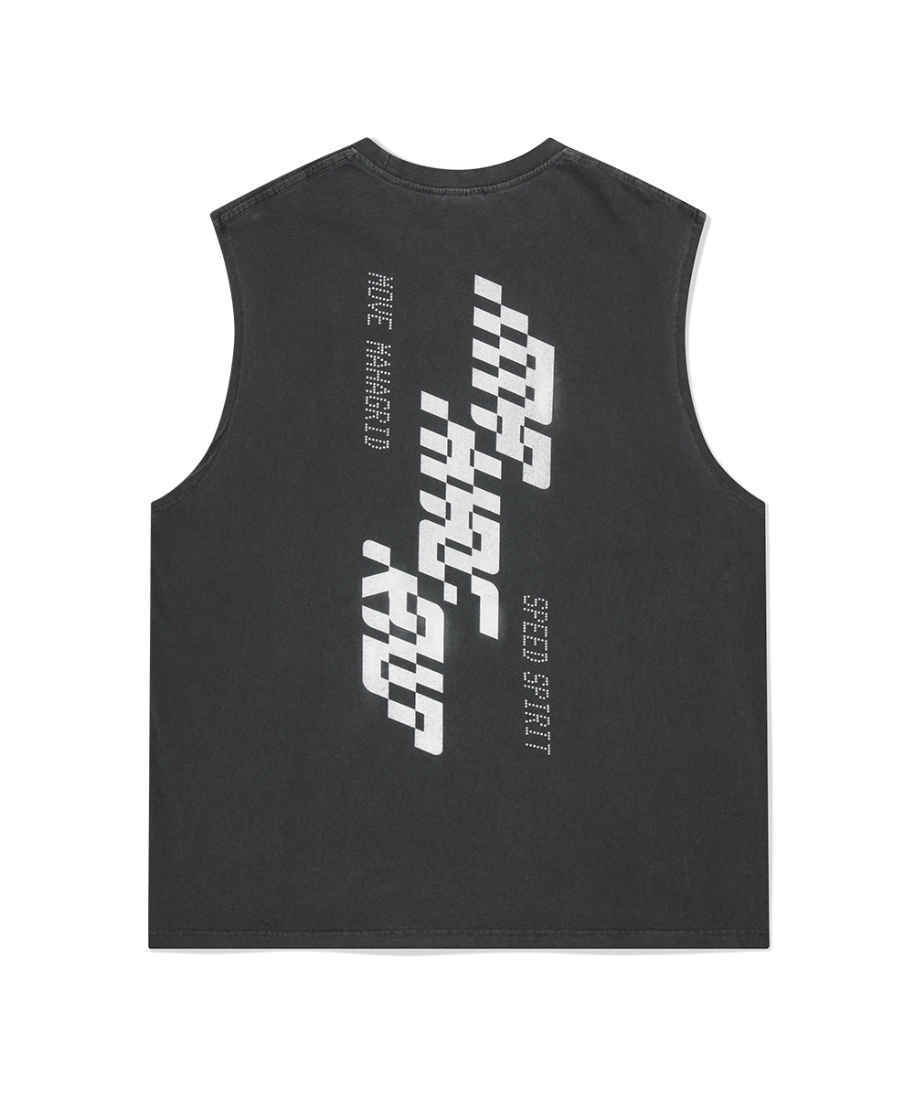 【mahagrid】25SS★ PIGMENT ECLIPSE SLEEVELESS PIGMENT ECLIPSE SLEEVELESS[KHAKI] - MAHAGRID