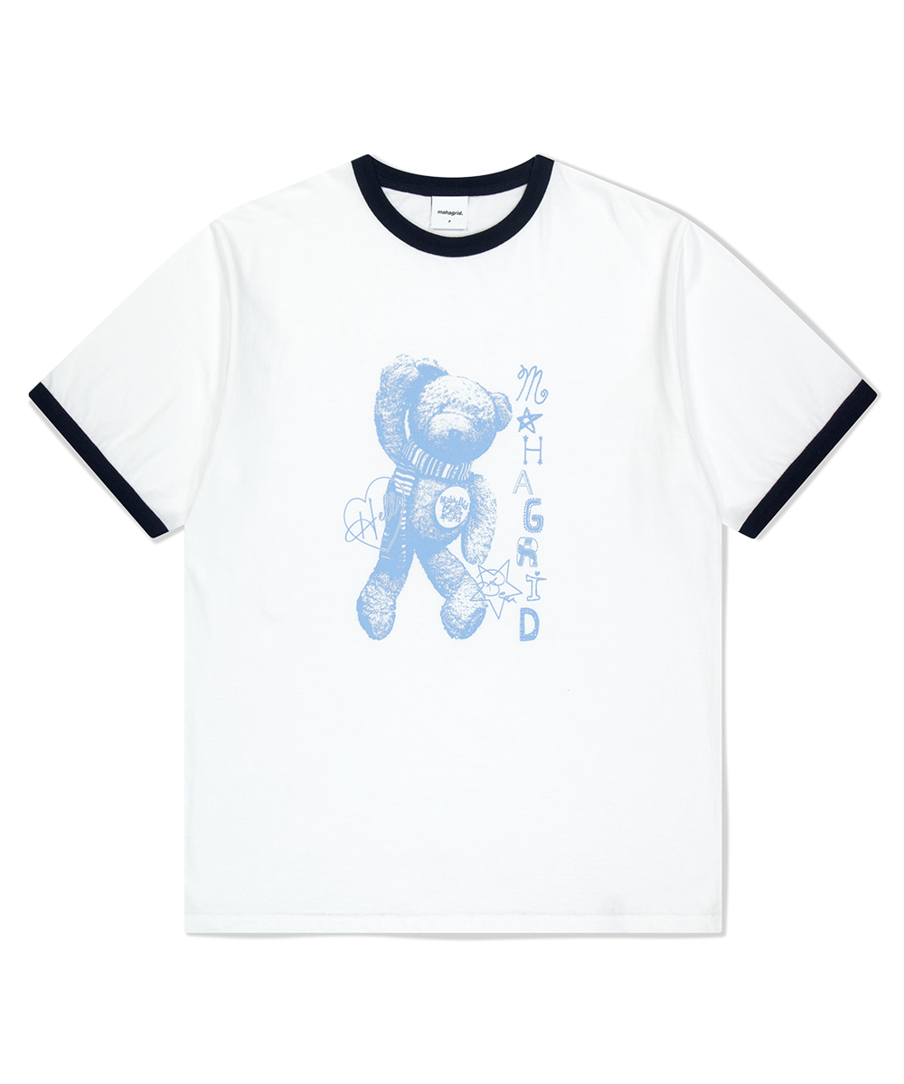 【mahagrid】25SS★ HELLO BEAR RINGER TEE HELLO BEAR RINGER TEE[NAVY] - MAHAGRID