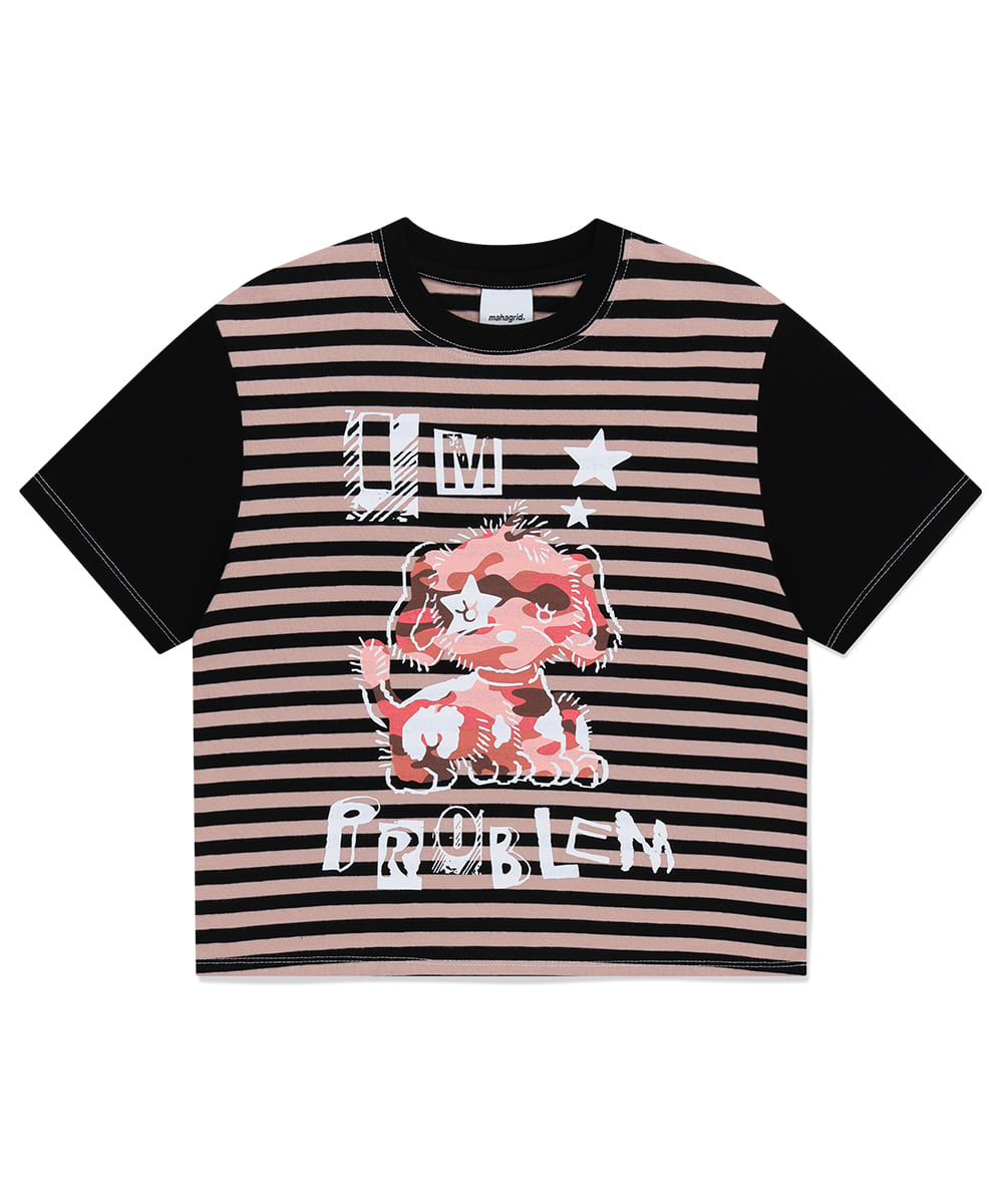 【mahagrid】24SS★ CURLY LOGO CHAIN STITCH TEE 預訂｜MAHAGRID CURLY LOGO CHAIN STITCH TEE (2 COLOR)