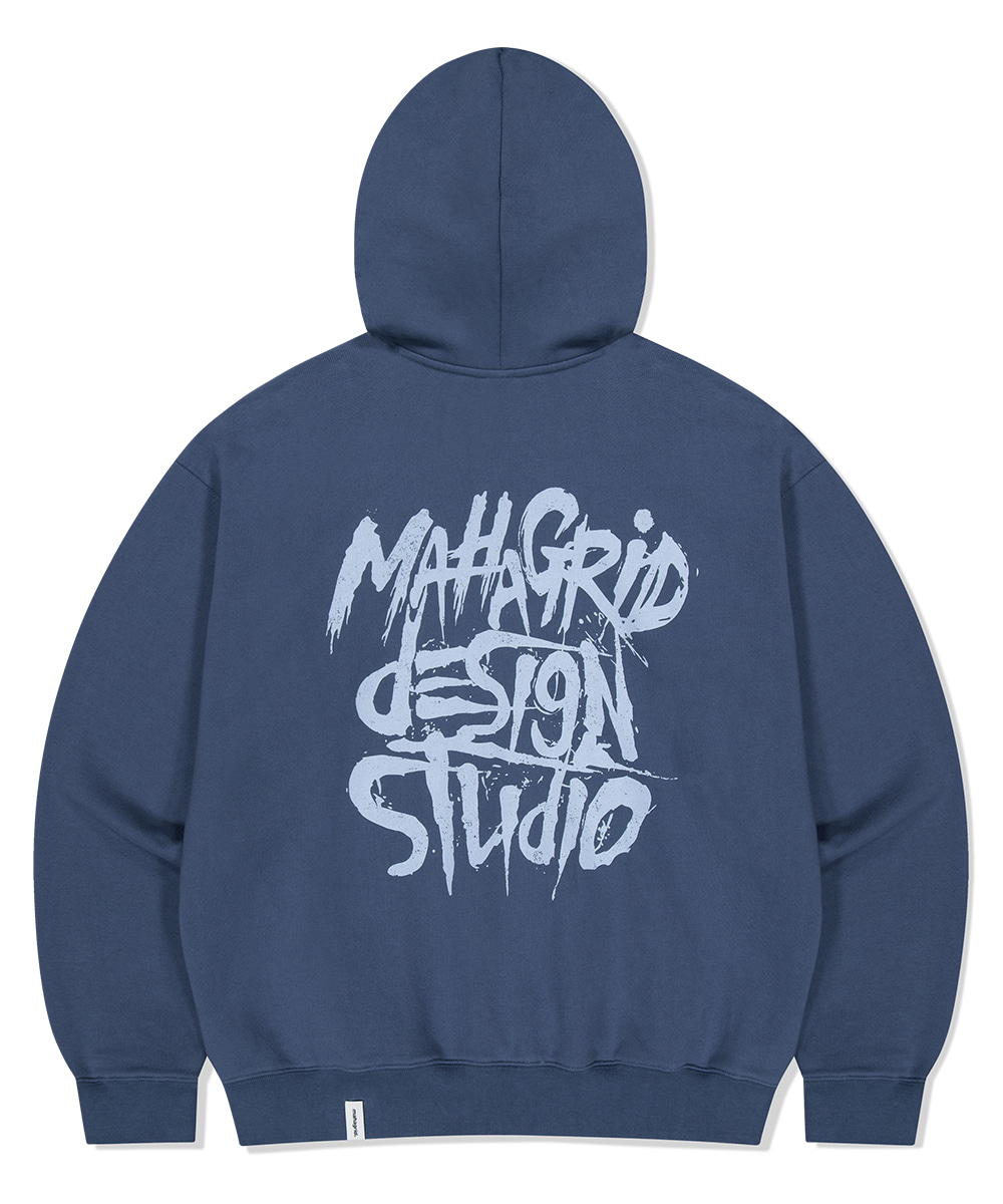 SLASH LOGO HOODIE[NAVY] - MAHAGRID