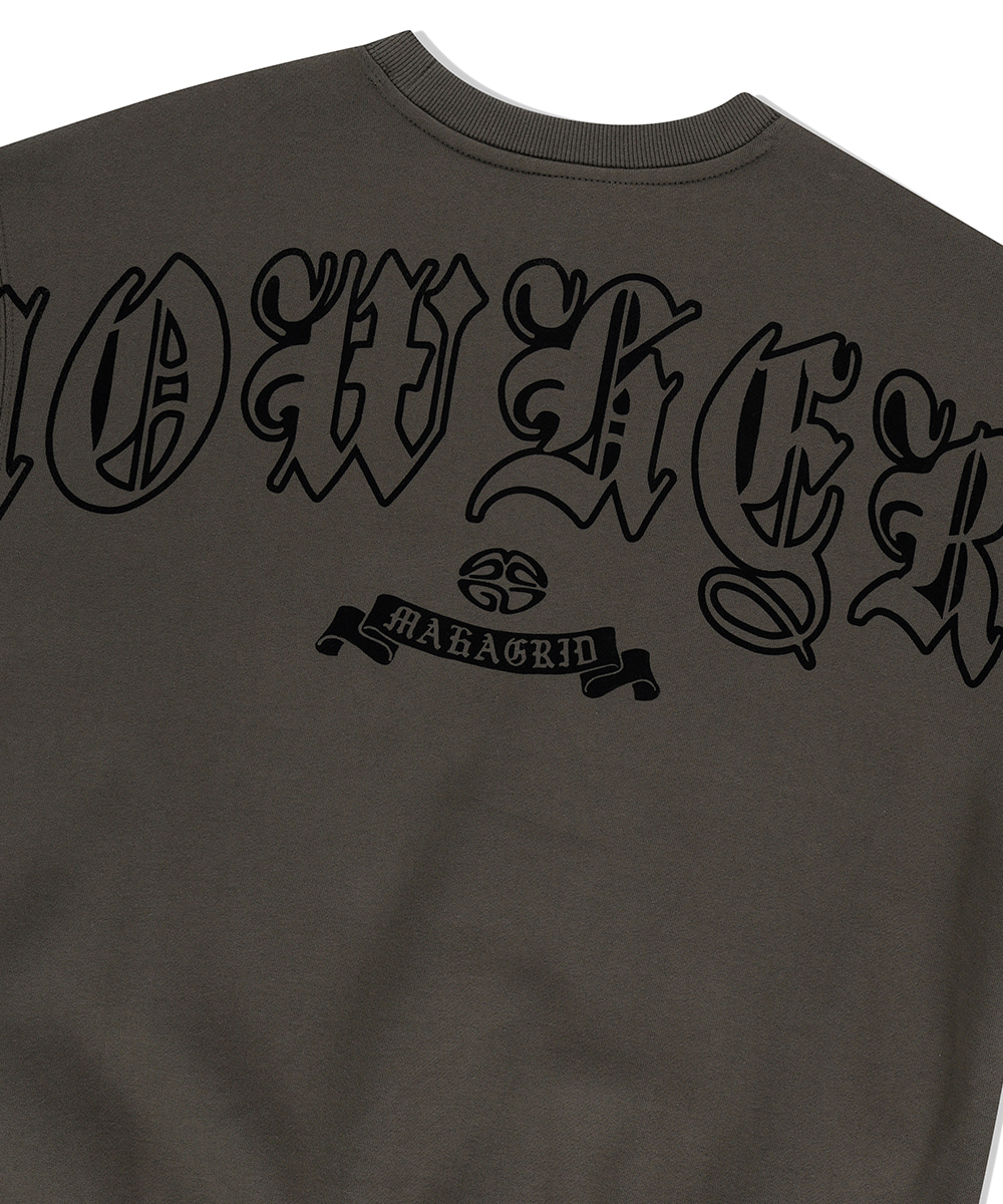 【mahagrid】24FW★ BACK NOWHERE SWEATSHIRT BACK NOWHERE SWEATSHIRT - mahagrid | 60% - Asian Fashion