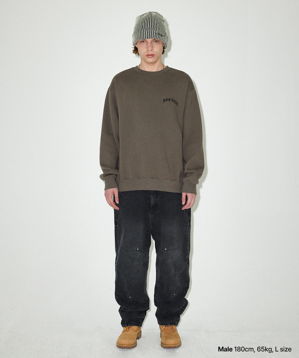 BACK NOWHERE SWEATSHIRT [BROWN] - MAHAGRID