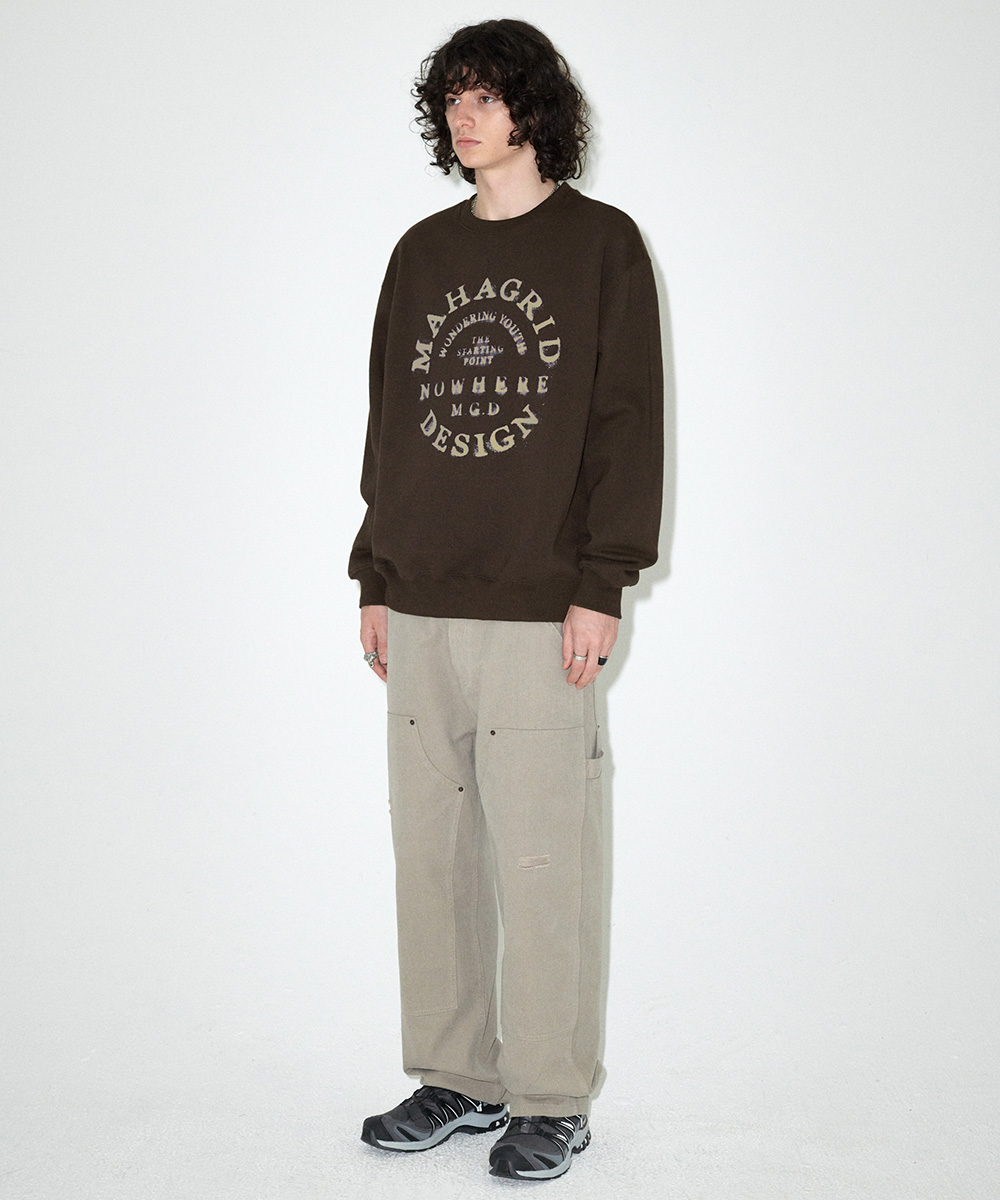 【mahagrid】24FW★ CIRCLE GRUNGE SWEATSHIRT e3fb934c601e9df736f69f4c7180aa