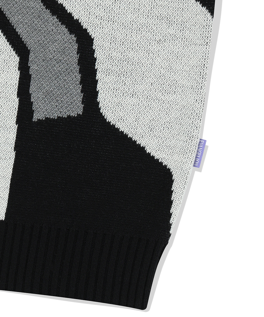 REI JACQUARD KNIT [BLACK] - MAHAGRID