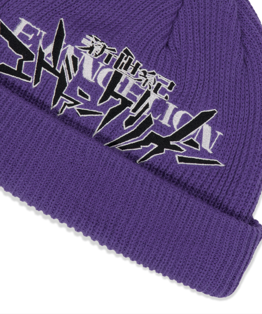 さらに100円引き◆MAHAGRID◆EVA LOGO BEANIE EVA LOGO BEANIE [PURPLE] - MAHAGRID