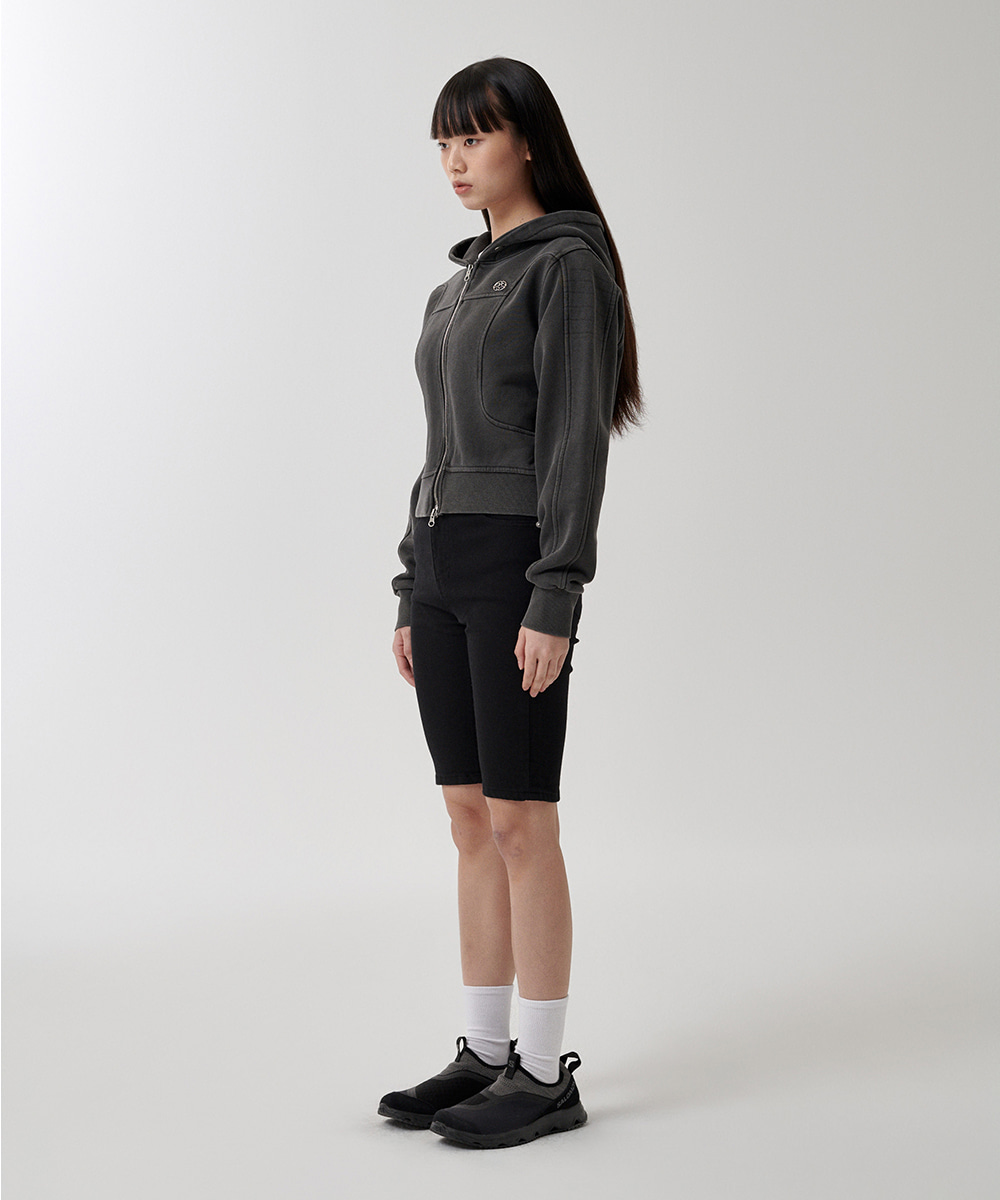 【mahagrid】22SS★ RAW EDGE PIGMENT HOODIE mahagrid (マハグリッド) RAW EDGE PIGMENT HOODIE [SAGE