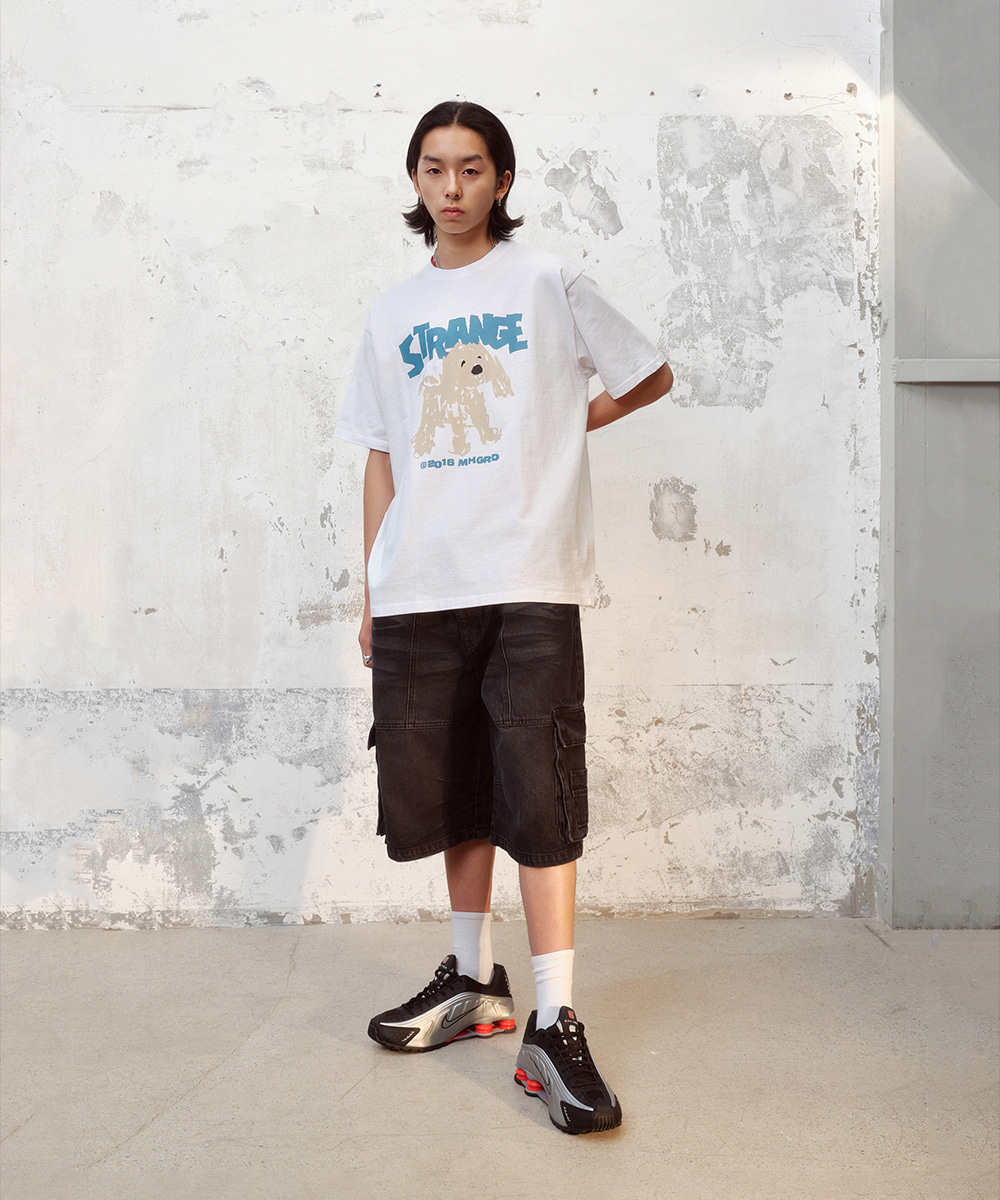 Shipping Begin 7/24]STRANGE PUPPY TEE[CHARCOAL] - MAHAGRID