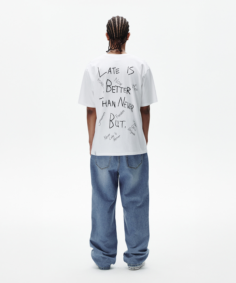 【mahagrid】25SS★ GRUNGE DOODLE TEE GRUNGE DOODLE TEE[CHARCOAL] - MAHAGRID