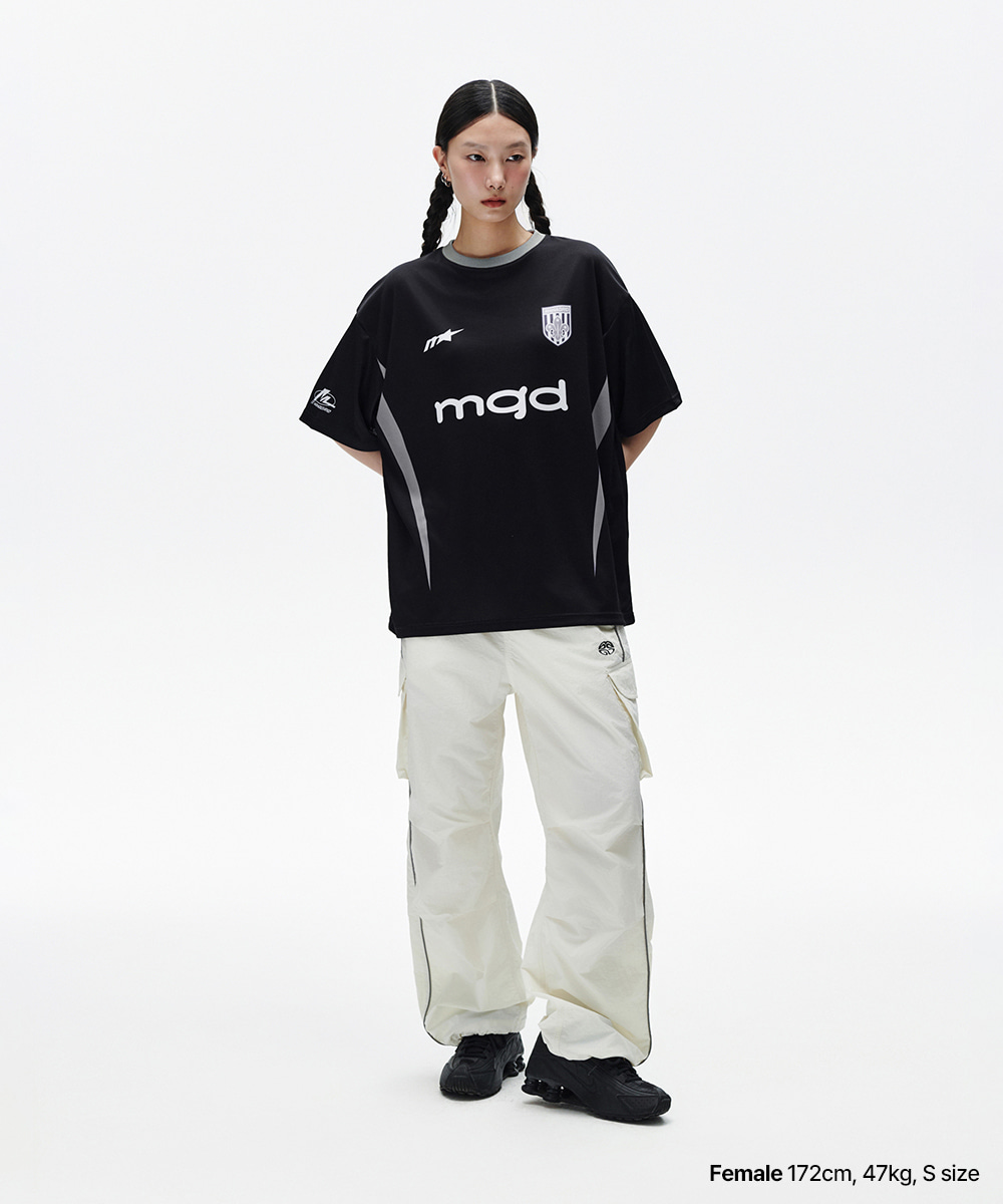 [ MAHAGRID]★25SS★韓国人気★SOCCER TEAM JERSEY SOCCER TEAM JERSEY[BLACK] - MAHAGRID