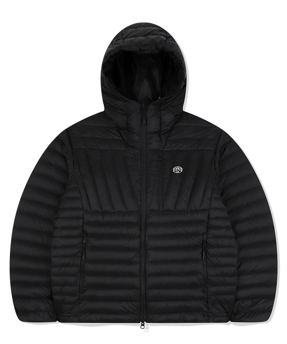 LIGHT HOODED DOWN PUFFER [BLACK] - MAHAGRID
