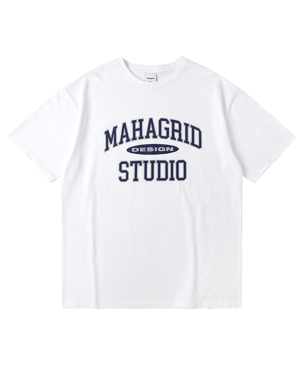 [L size Shipping Begin 7/15]COLLEGE LOGO TEE[WHITE]