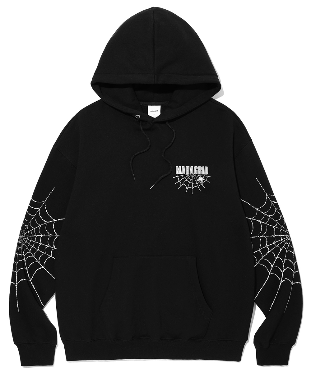SPIDER WEB HOODIE[BLACK]