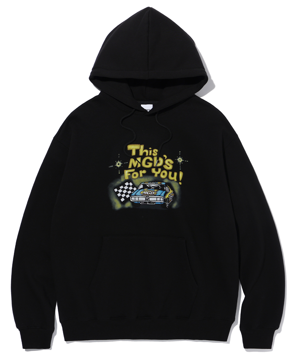 RACING CAR HOODIE[BLACK]