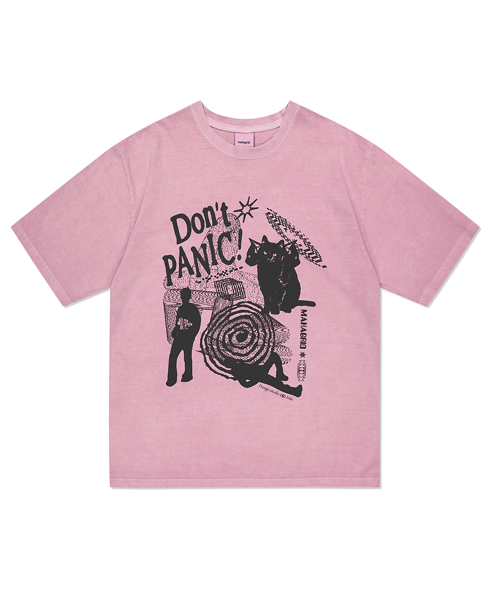 [M,L size Shipping Begin 6/15]DON’T PANIC PIGMENT TEE[PINK]