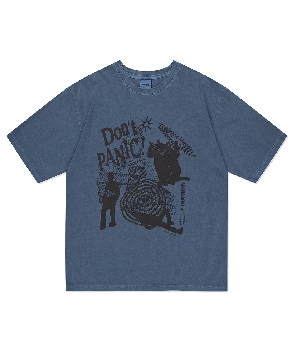 DON’T PANIC PIGMENT TEE[NAVY]