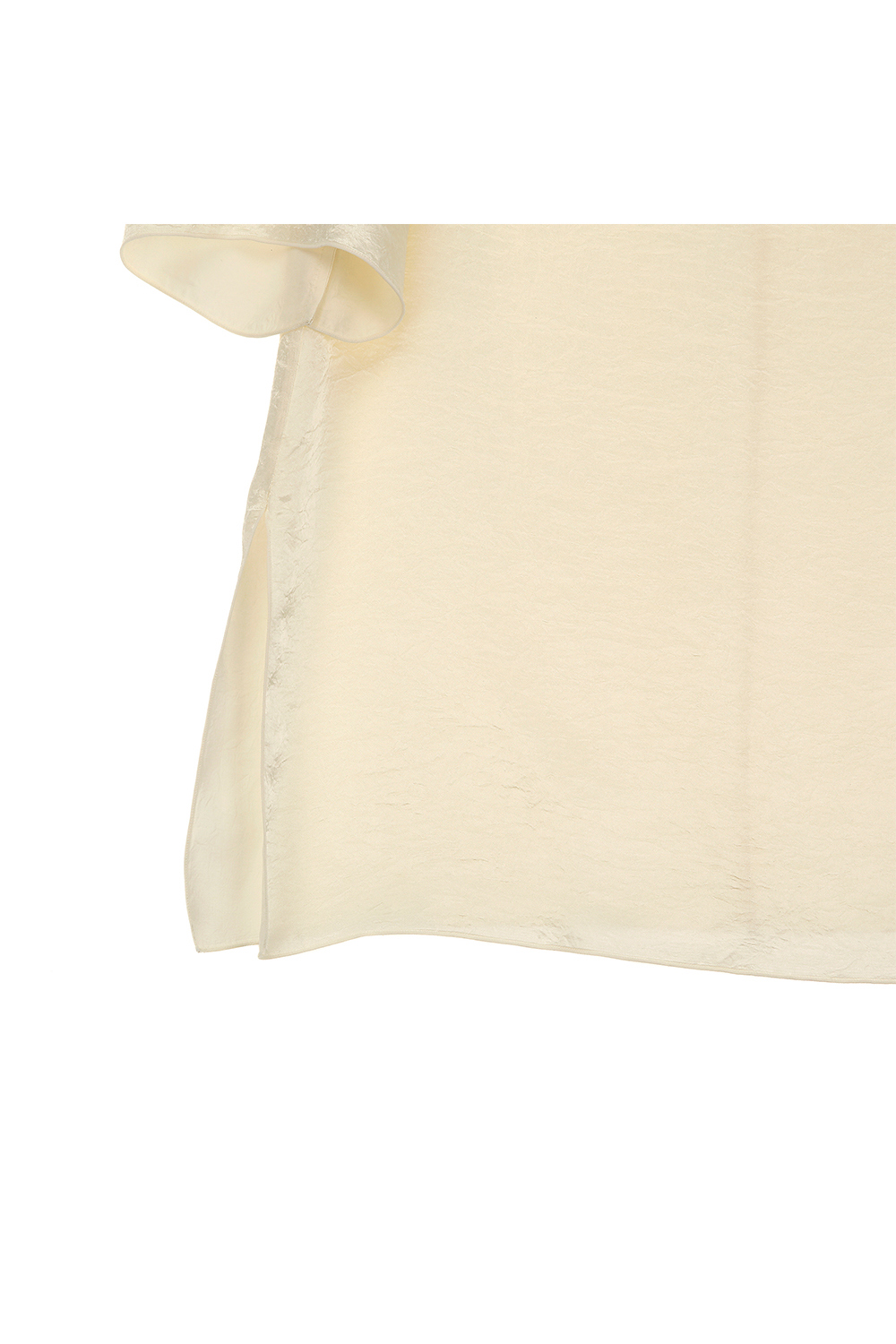 short sleeved tee cream color image-S1L13