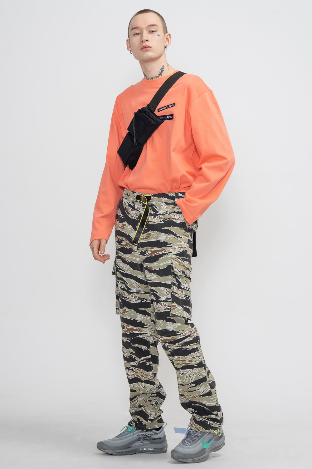 CAMOUFLAGE CARGO PANTS KH