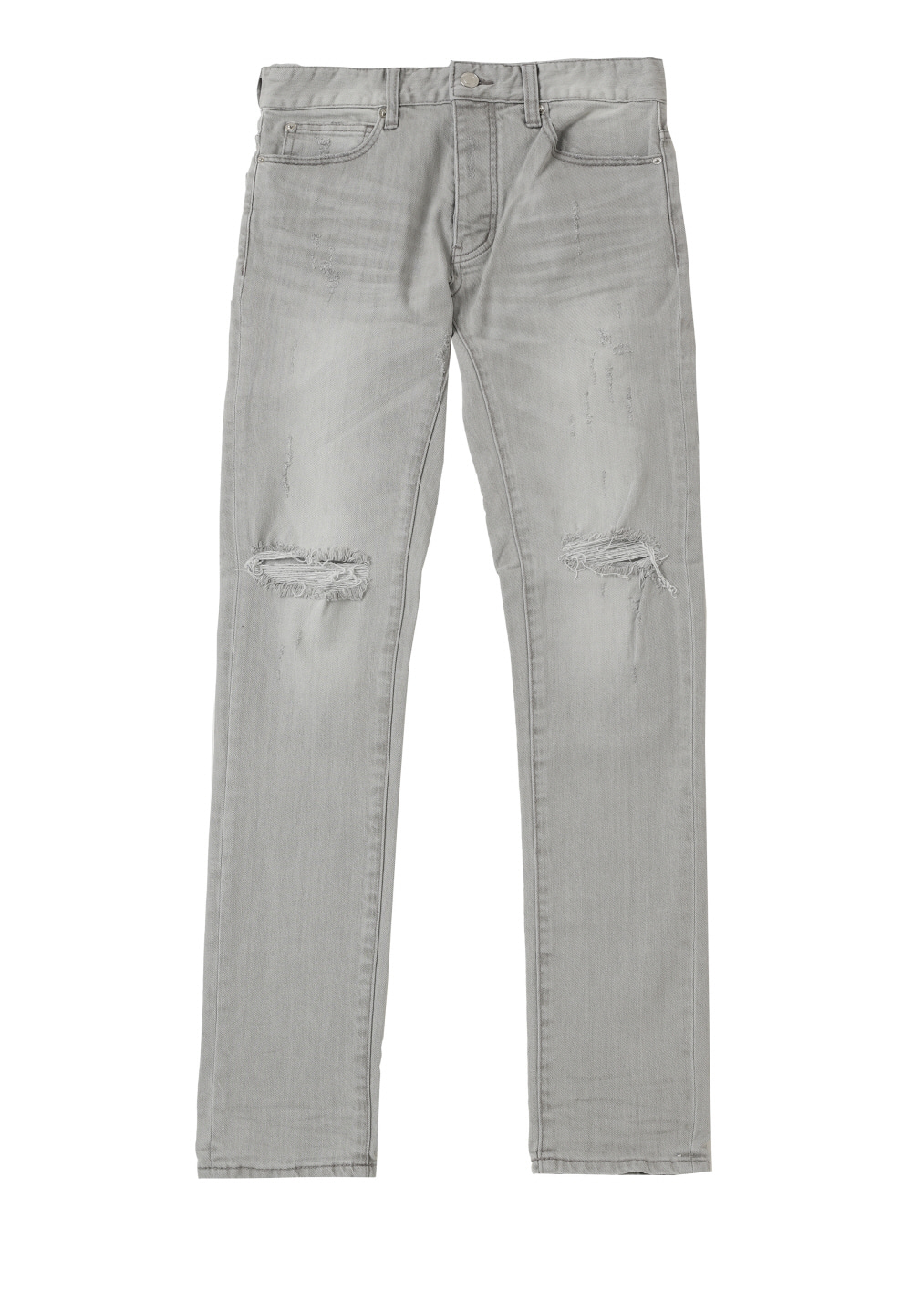 LIGHT GRAY WASHED JEANS