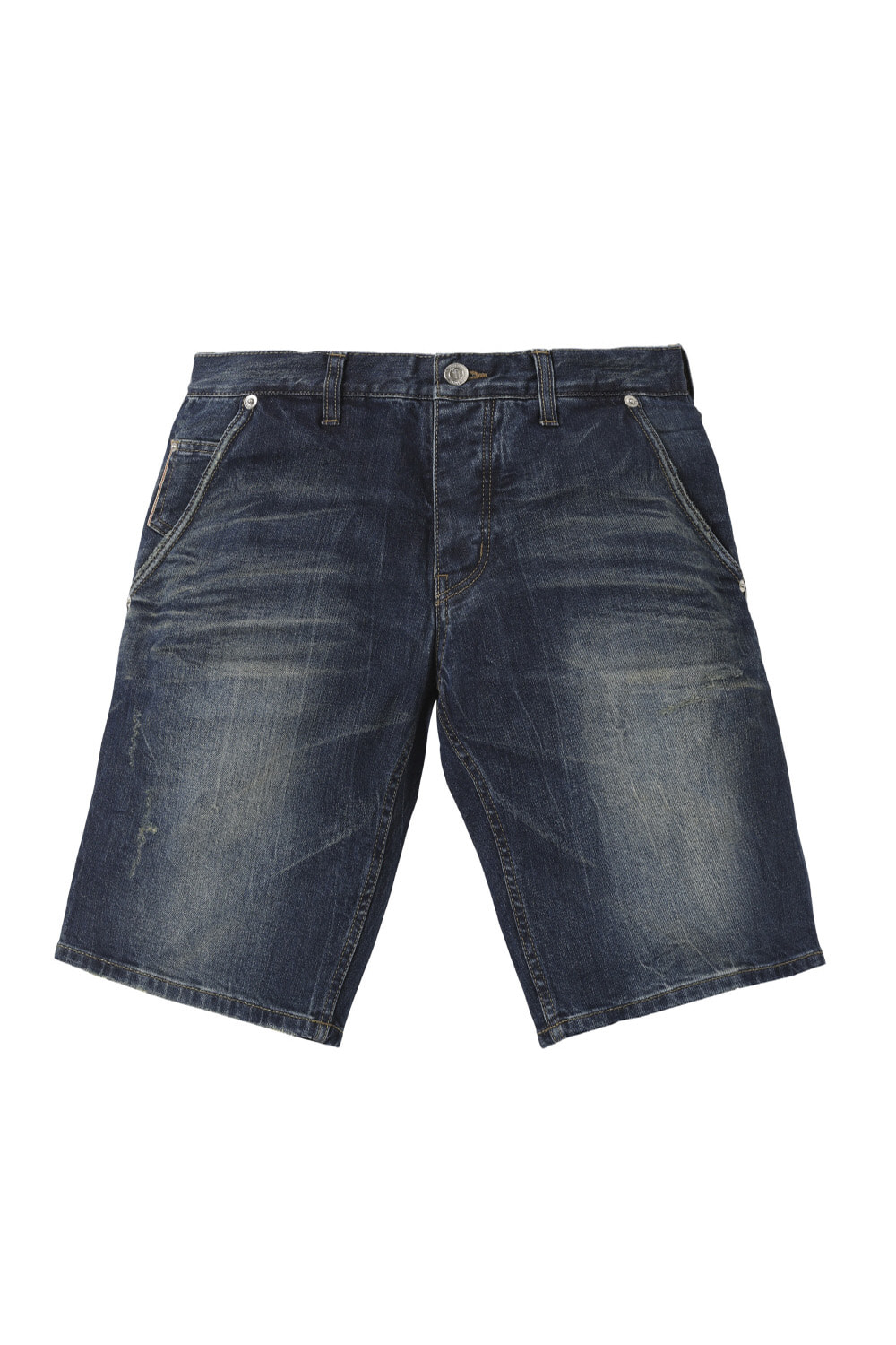 SELVAGE DIRTY WASHED SHORT JEANS