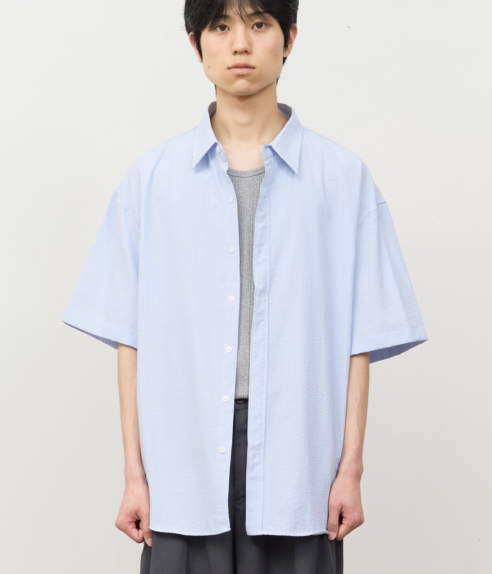 【HI FI FNK】Bay Round Longsleeve The Flat Head - FN-HTK-001 - 20oz Heavy Loopwheel Tee