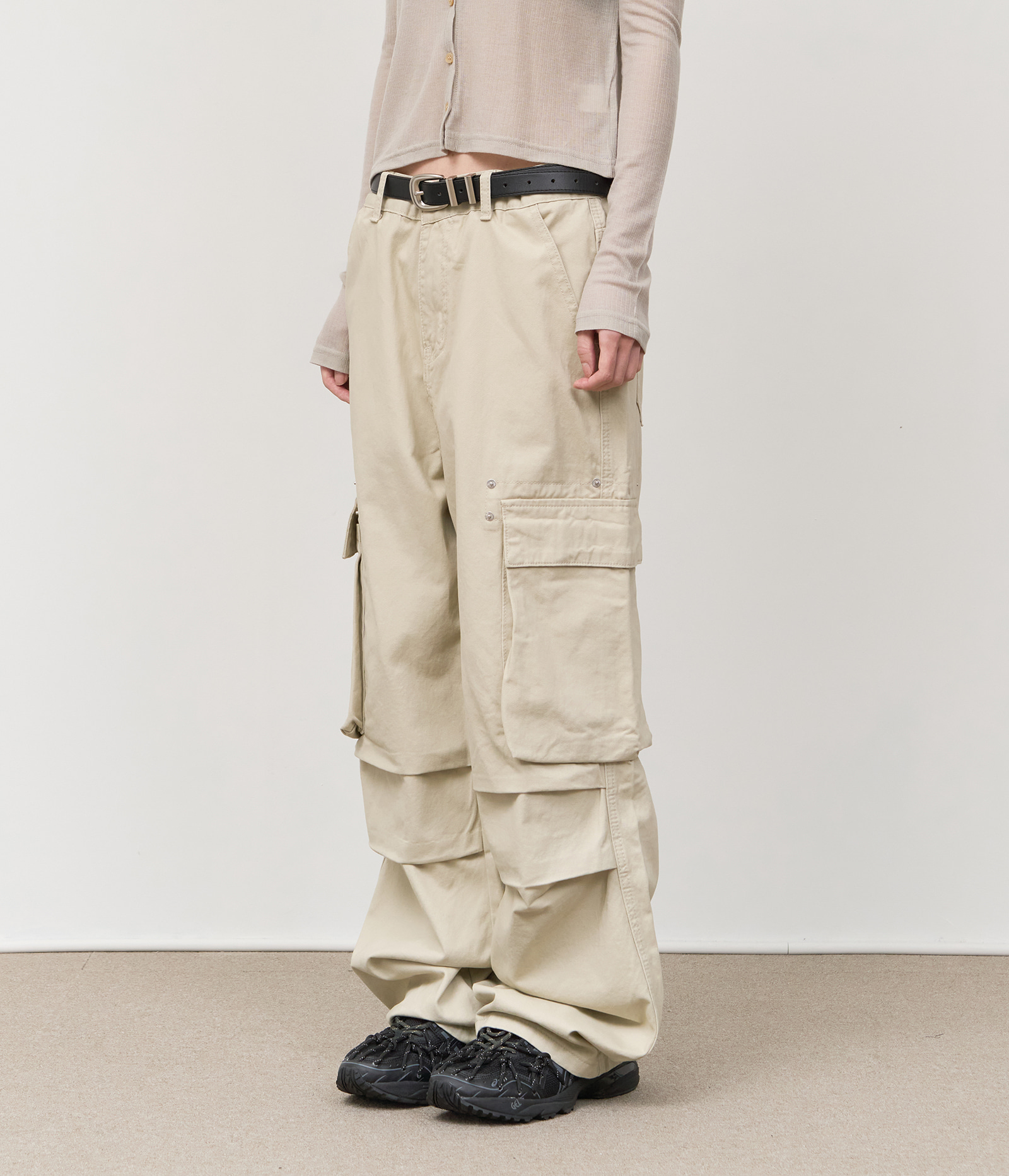 【HI FI FNK】Bon Slab Brushed Denim Denim - HIFIFNK