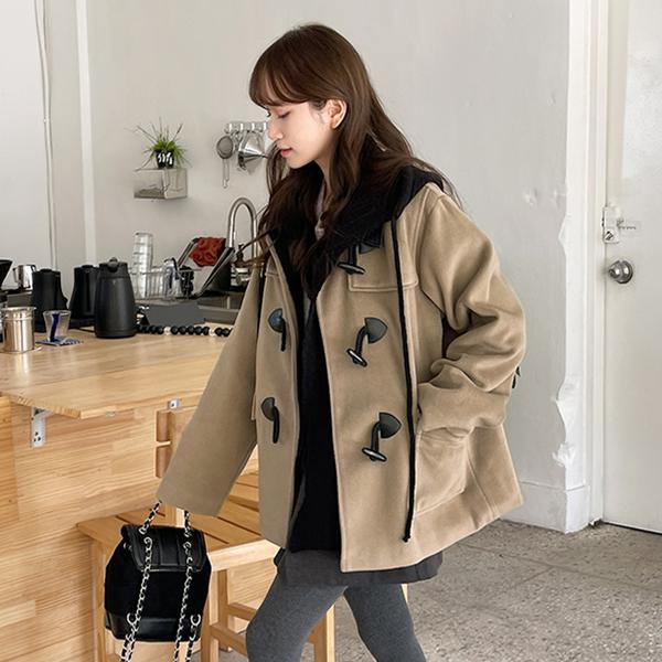 Half Quilted lining Duffle Coat | Most LOVED Korean fashion