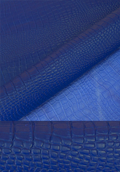 소가죽 - 네온악어무늬 (블루)
