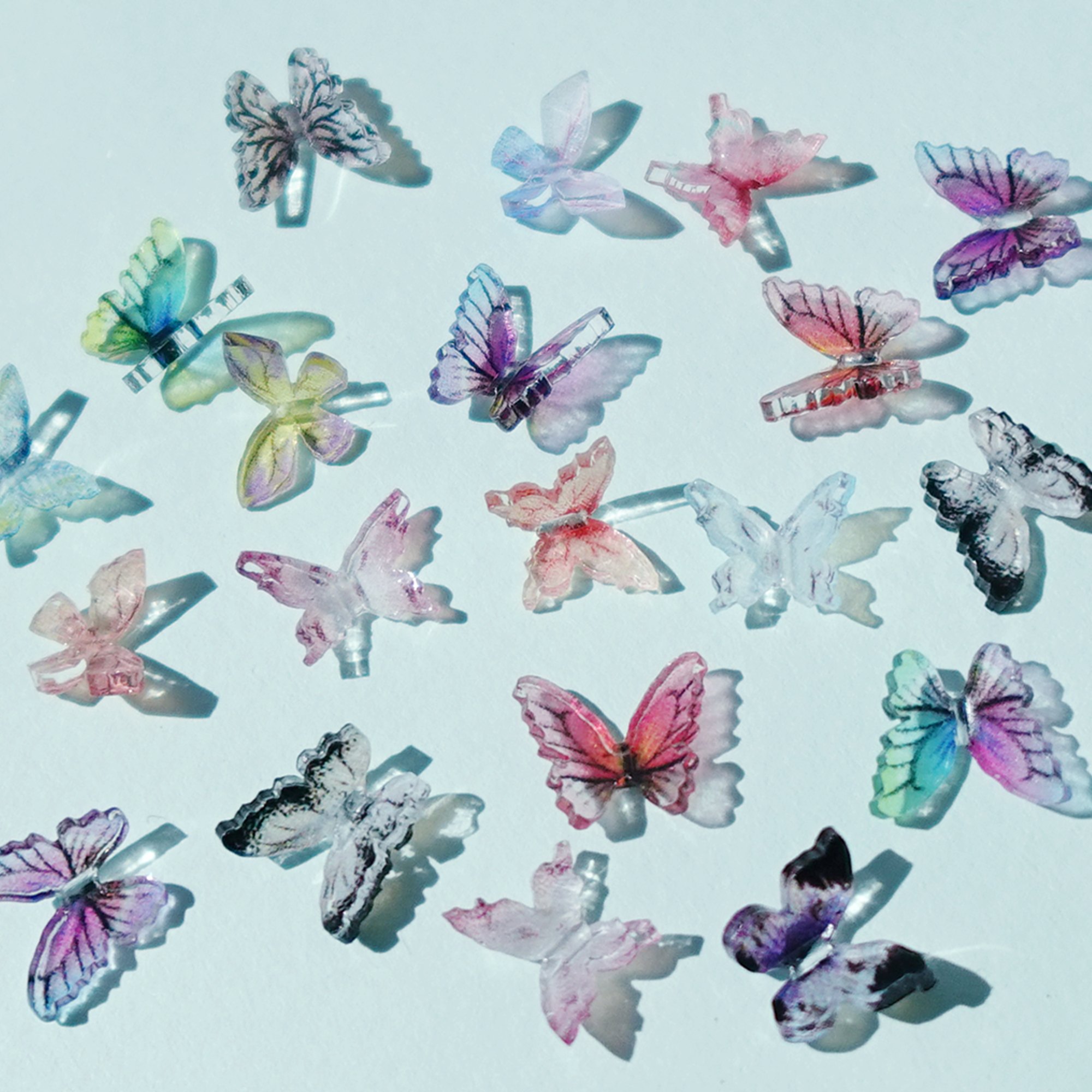 3D 입체 나비 20마리 파츠 / 네일아트, 레진아트