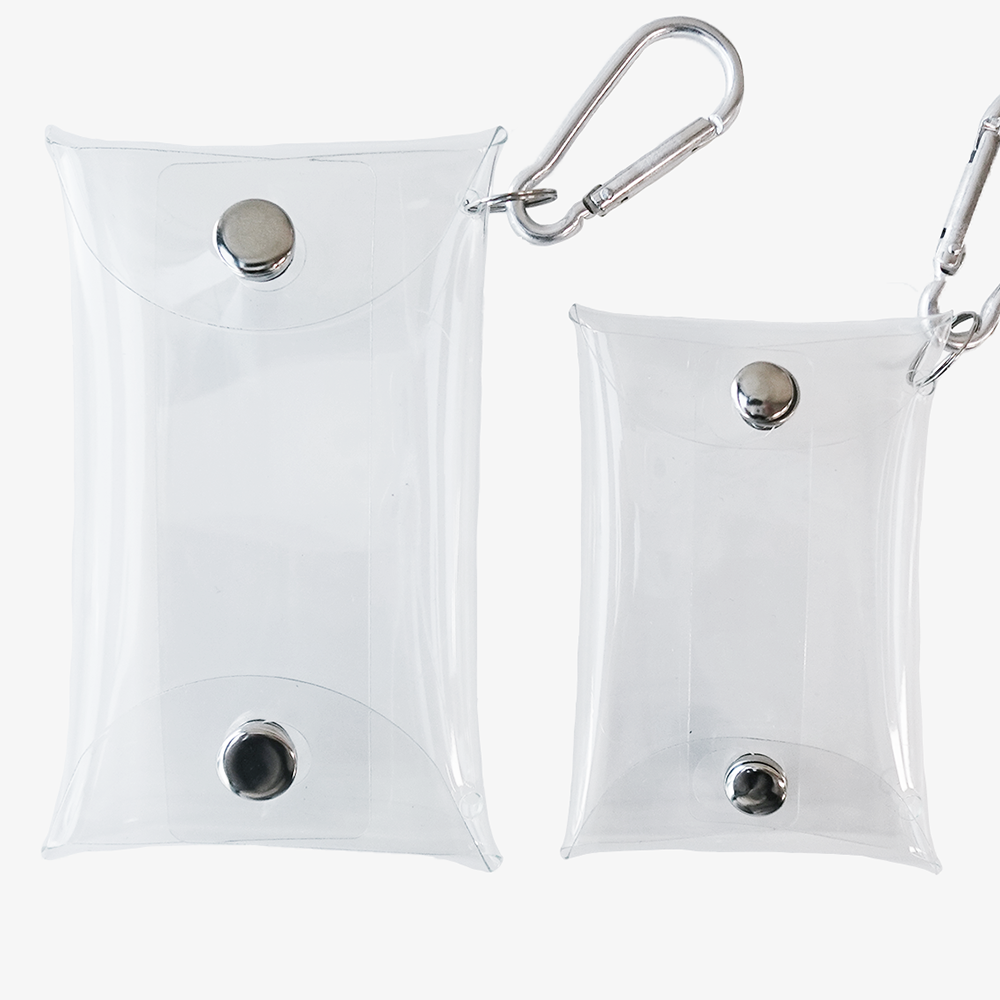 투명 가챠 파우치 / 클리어 PVC 피규어 간식 지갑 / 일본 가챠파우치 가챠즈메