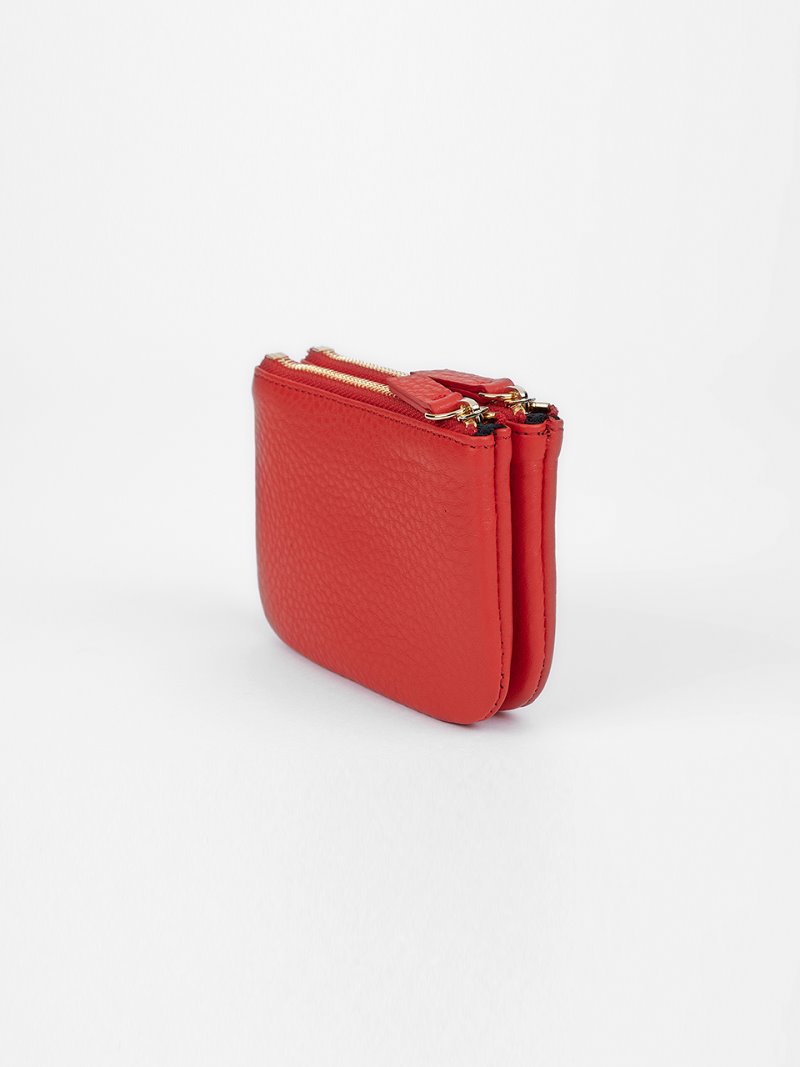 WALLET-DOUBLE-RED [LESAC]