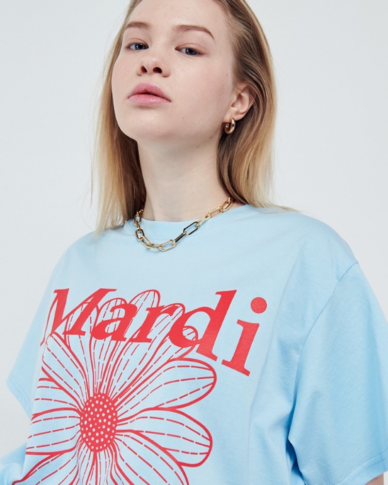 [5/21 순차배송] TSHIRT FLOWERMARDI_SKY RED