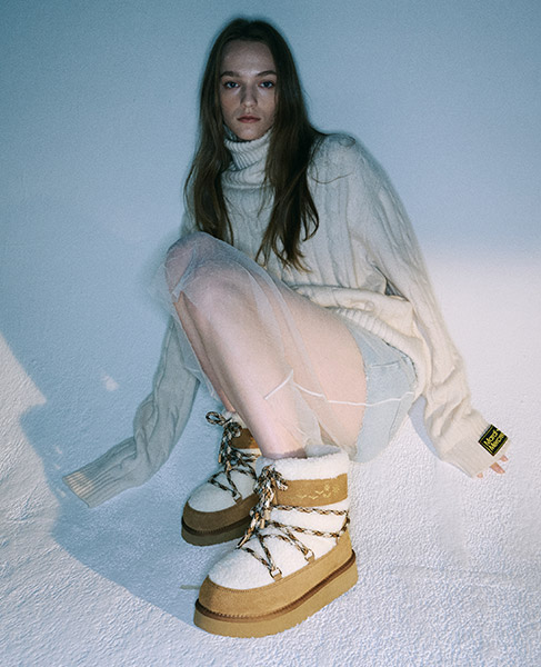 ★MARDI MERCREDI★HIVER PADDING MINI BOOTS_SILVER★大人気★ ☆MARDI MERCREDI☆HIVER PADDING MINI BOOTS_SILVER☆大人気☆