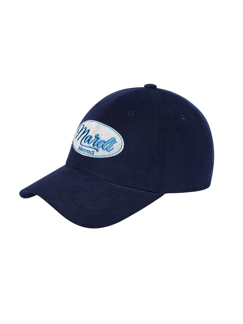 CORDUROY BALL CAP MARDI VINTAGE LOGO_NAVY - MARDI MERCREDI