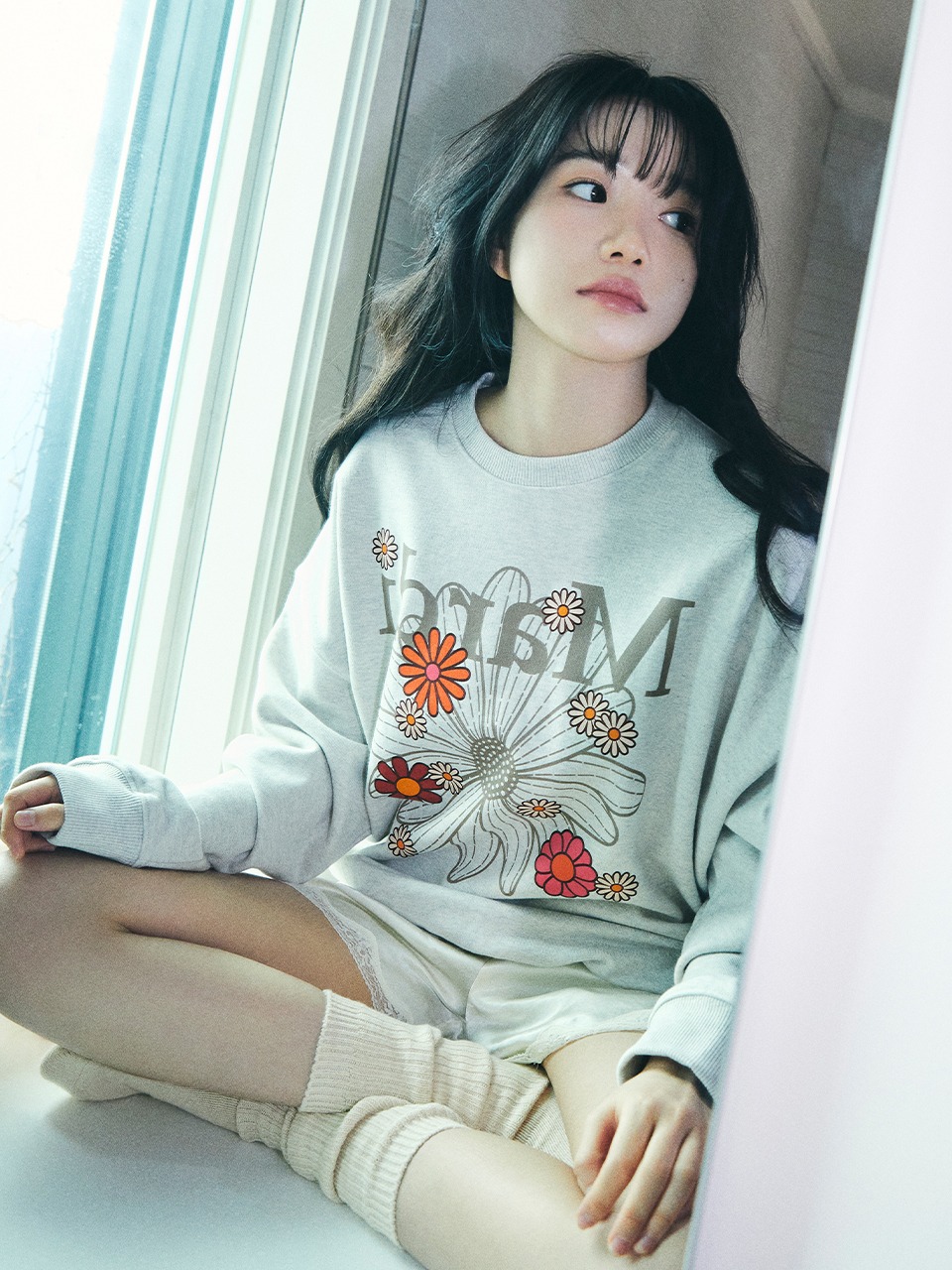MARDI MERCREDI SWEATSHIRT FLOWERMARDI NE6242 (Mardi Mercredi