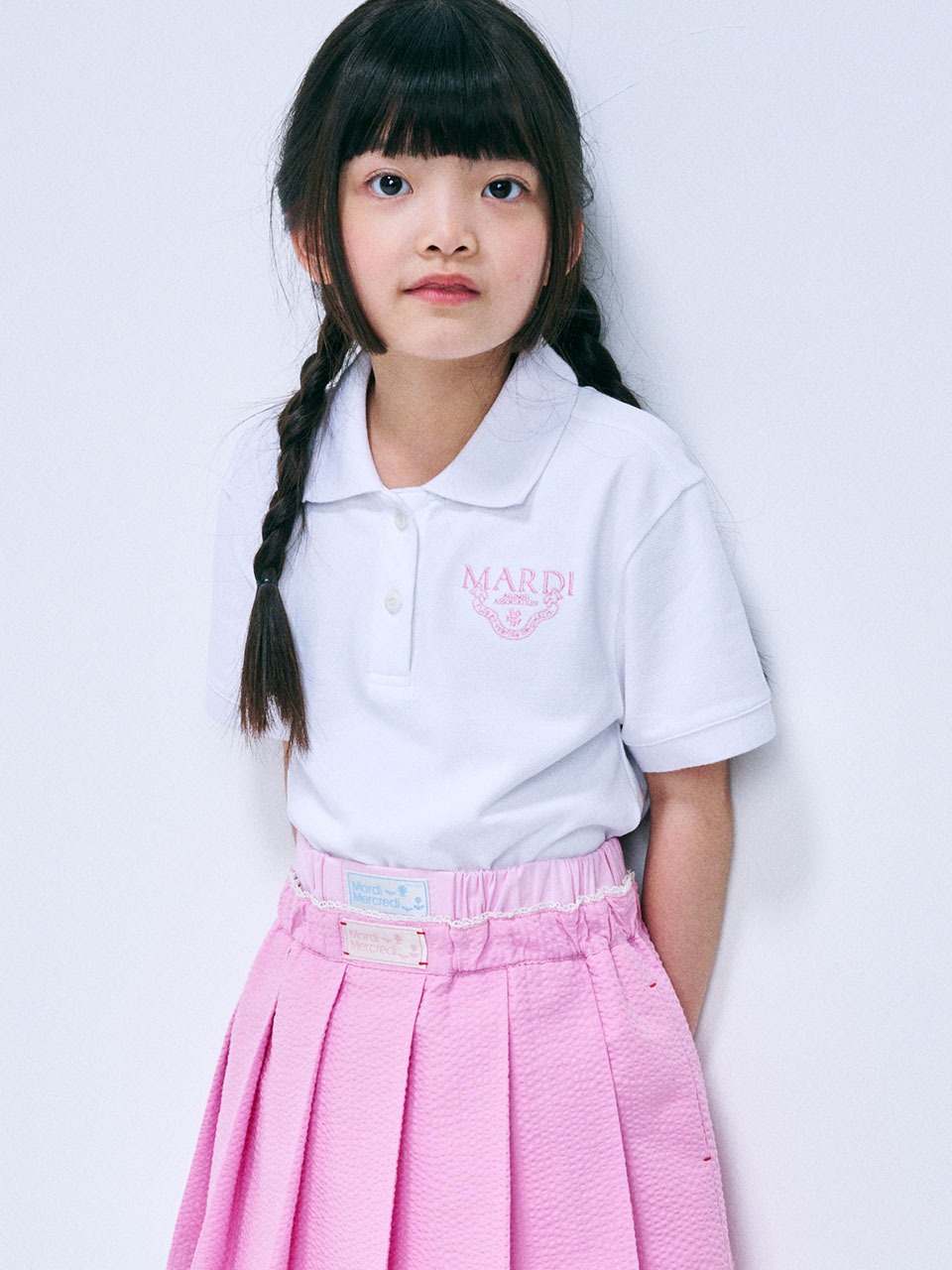 キッズ用トップス MARDIMERCREDI KIDS HALF SLEEVE SHIRT PIQUET ALUMNI CLASSIQUE Mardi Mercredi(マルディメクルディ) キッズ用トップス(ベビー