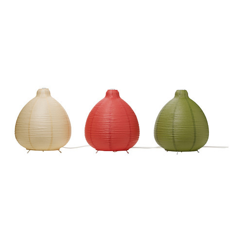 [이케아] VATE Table Lamp (Red, Beige, Green) - 마켓비