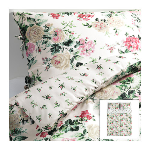[이케아] EMMIE BLOM Quilt Cover and 2 Pillowcases (Multicolor, 200x230cm) 702.334.83 - 마켓비