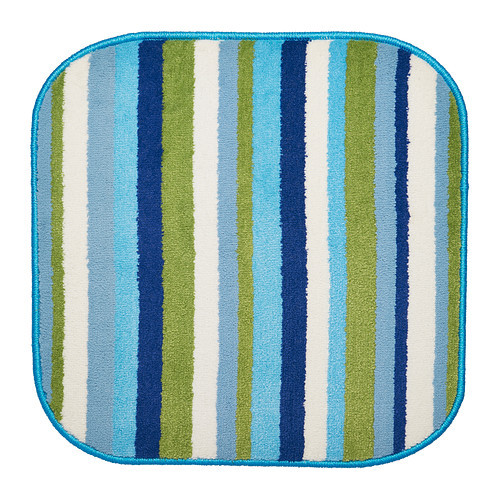 [이케아] SAXSKAR Bath Mat (Turquoise, Multicolor 57x57cm) 402.253.52 - 마켓비
