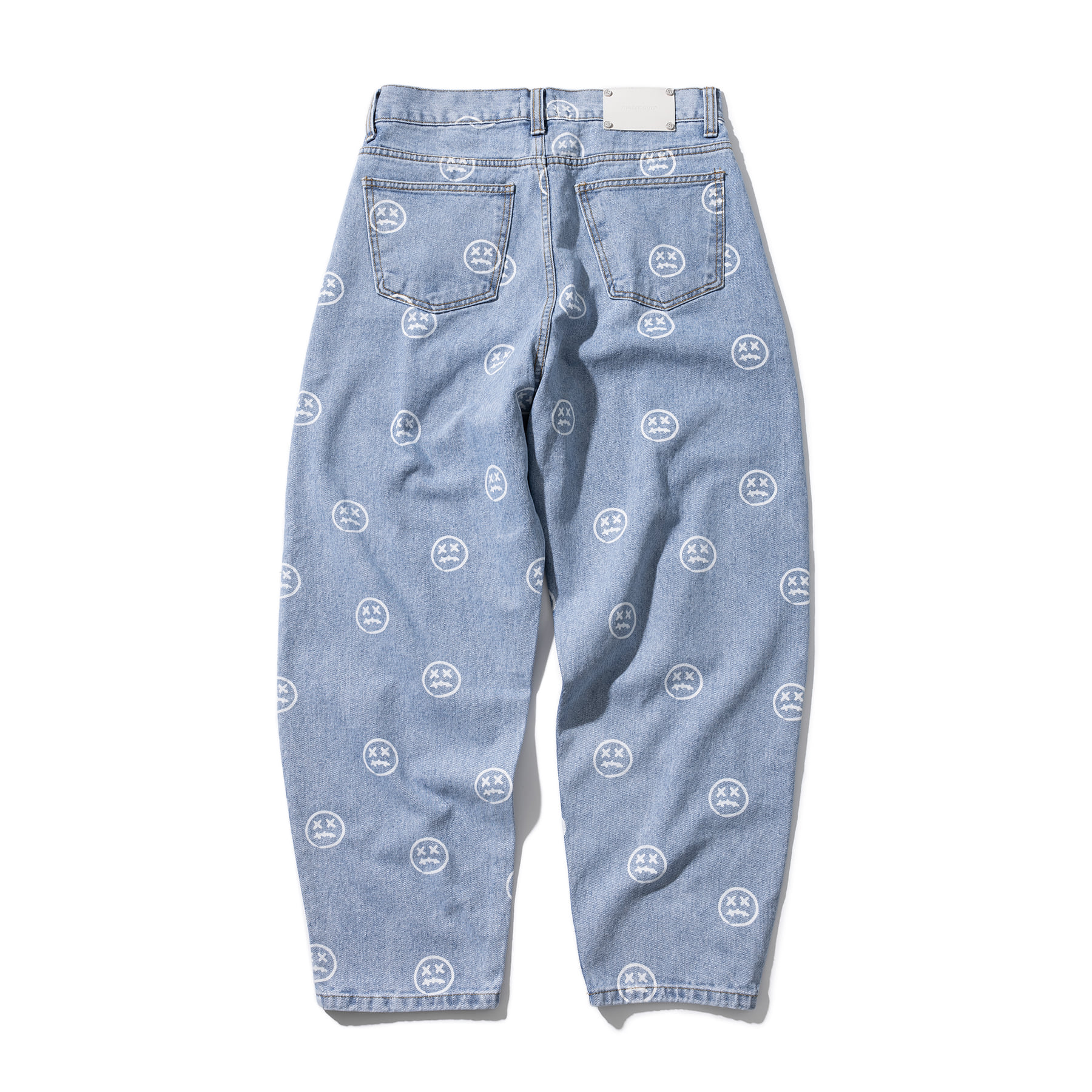 SMILE PATTERN DENIM PANTS MSOJP003-BL