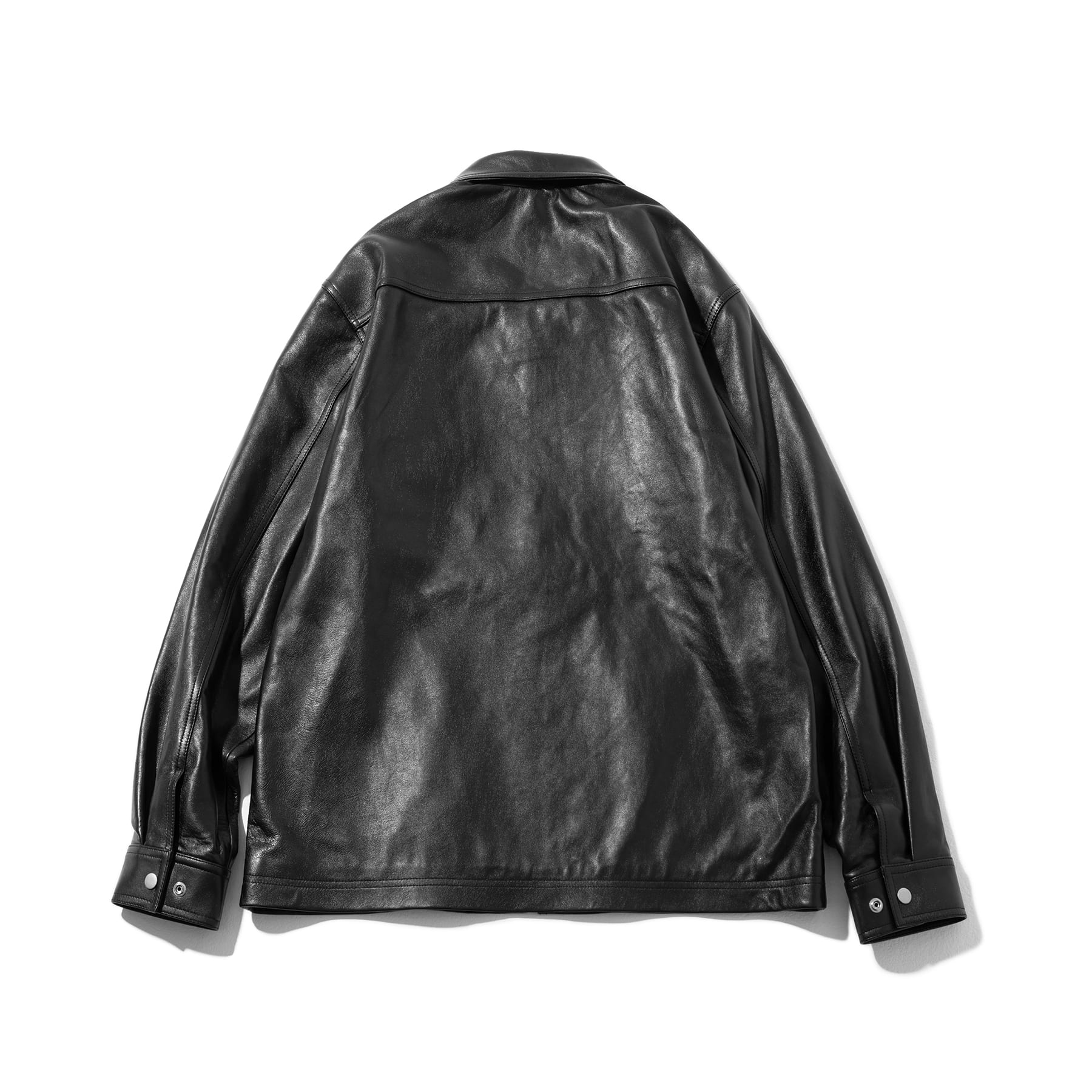 [ EXCLUSIVE ] -ORDER MADE- LAMBSKIN OVERSIZED POCKET JACKET MSOLJ003-BK