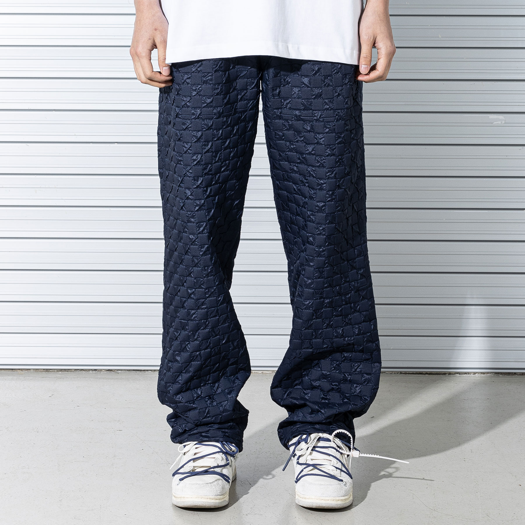 CHECKERBOARD TRACK PANTS MSTTP003-NV