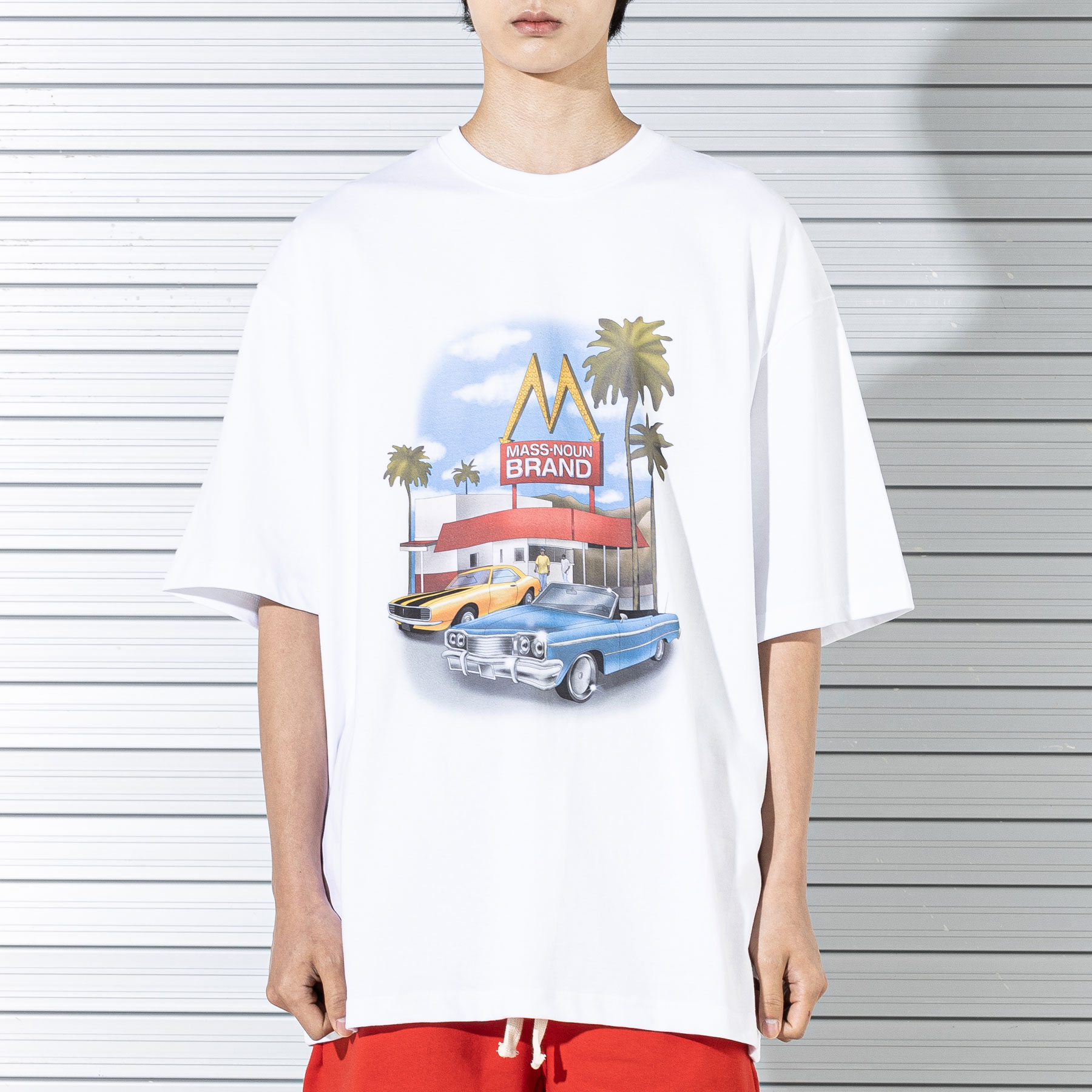 IN AND OUT OVERSIZED T-SHIRTS MSTTS022-WT